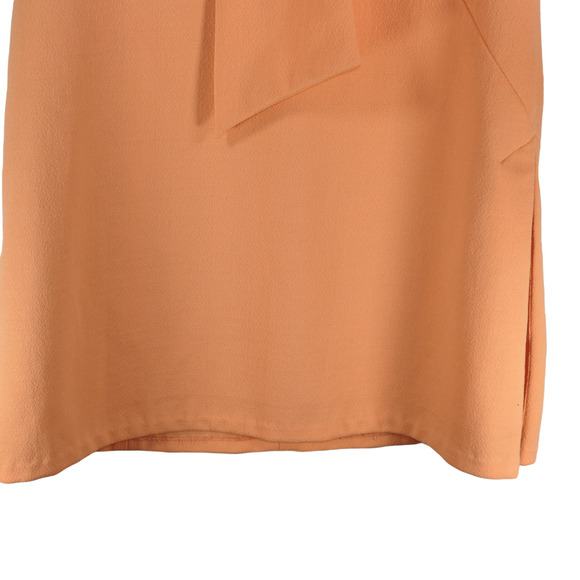 Vintage Wilshire of Boston Dress Womens Large Orange Large Bow Union Made Career - Picture 4 of 9